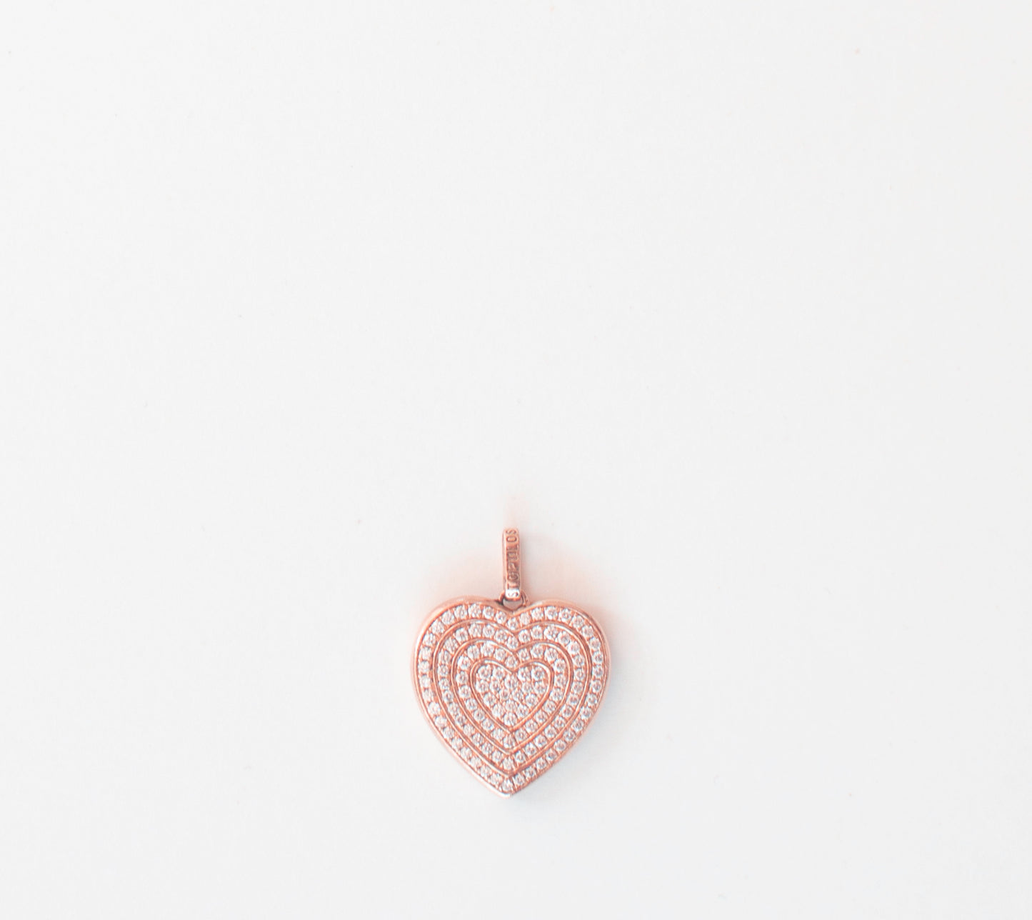 14K Gold Vermeil Lucy Diamond Heart Pendant