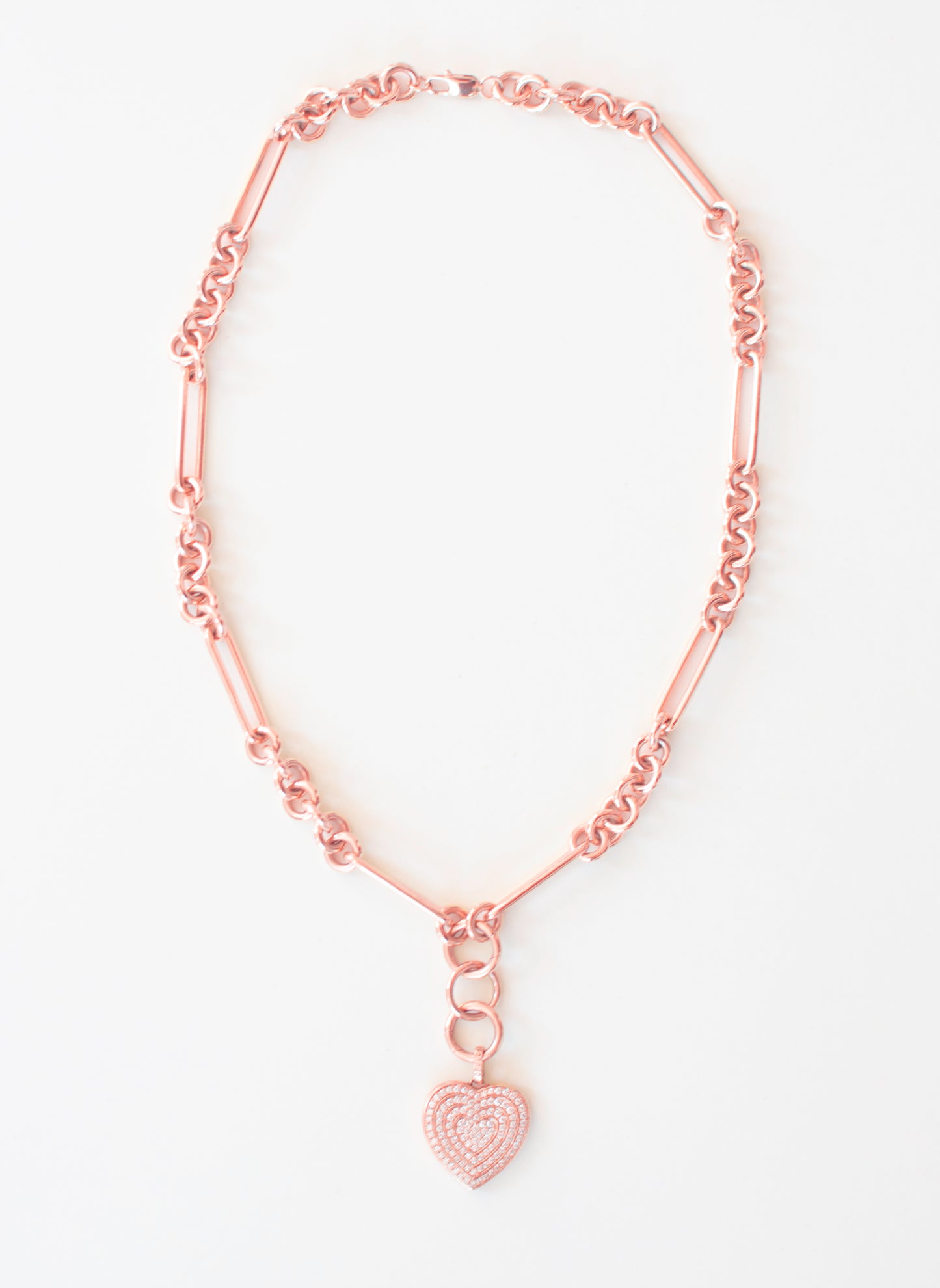 Coco Necklace With Lucy Diamond Charm And Two August Annex Links